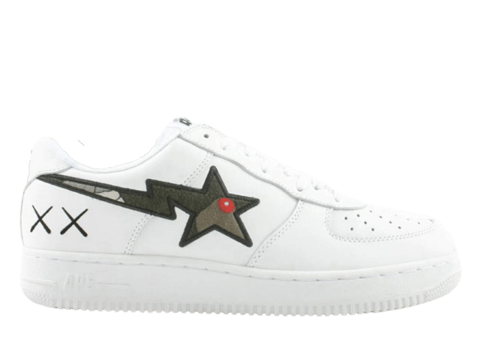 A Bathing Ape Bape Sta Low KAWS Chompers Blue White - FS-029 629